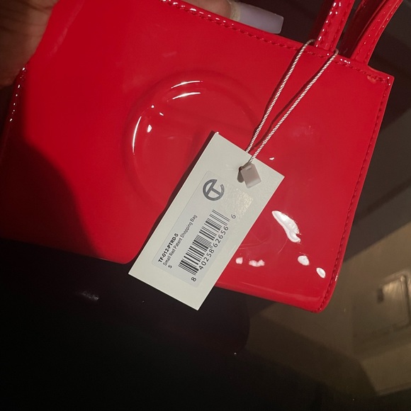 Small Red Patent Telfar Bag - Picture 8 of 11